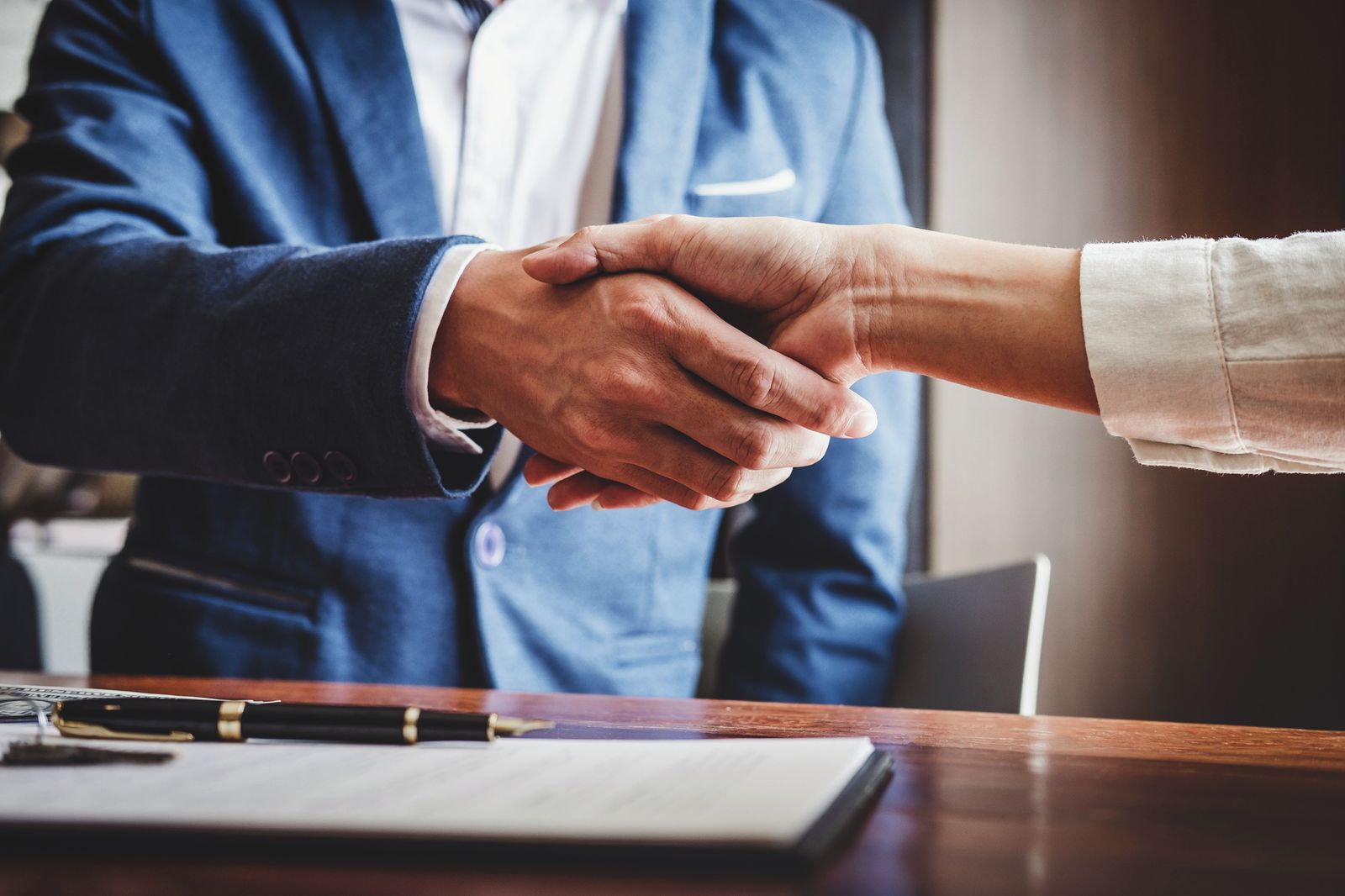 Partnerschaft – Handschlag